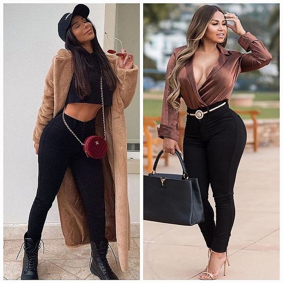 High Waisted Skinny Jeans - 2 Pair - Picture 9 of 12